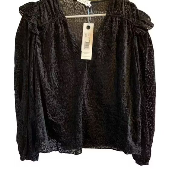 TANYA TAYLOR Lucy Devore Pullover Top Size XL - Picture 1 of 5